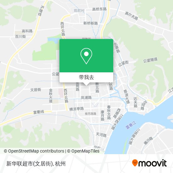 新华联超市(文居街)地图
