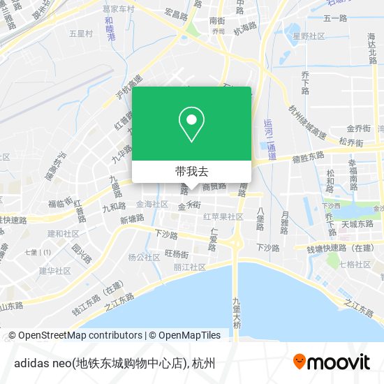 adidas neo(地铁东城购物中心店)地图