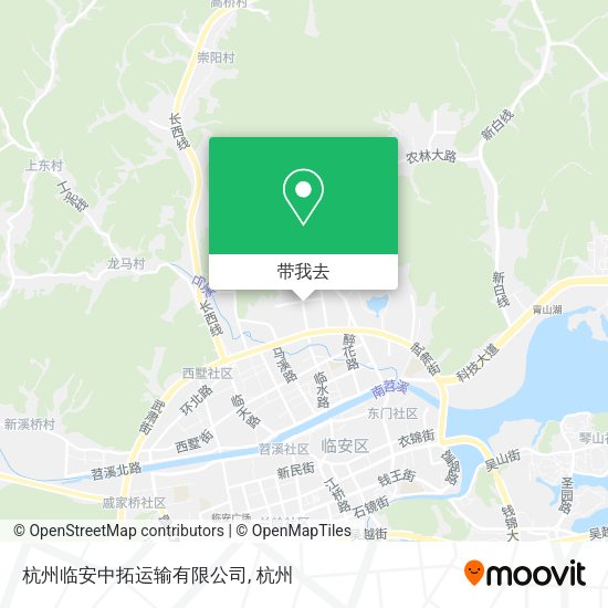 杭州临安中拓运输有限公司地图