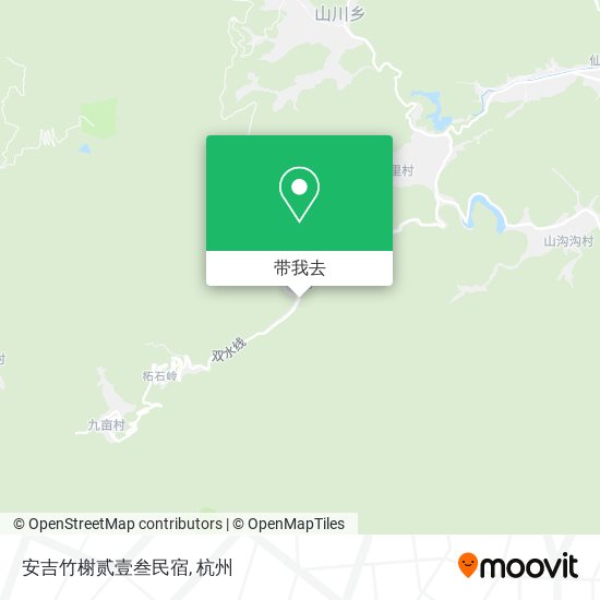 安吉竹榭贰壹叁民宿地图