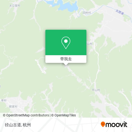 径山古道地图