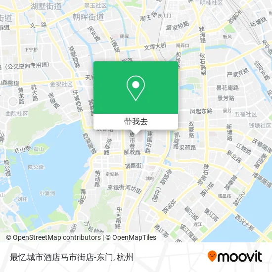 最忆城市酒店马市街店-东门地图