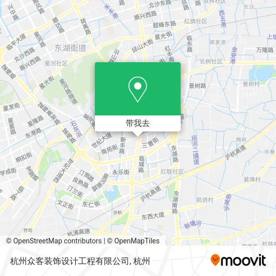 杭州众客装饰设计工程有限公司地图