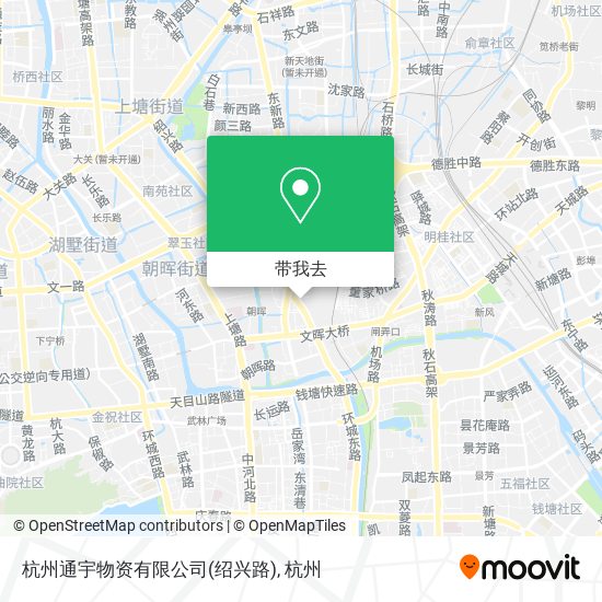 杭州通宇物资有限公司(绍兴路)地图