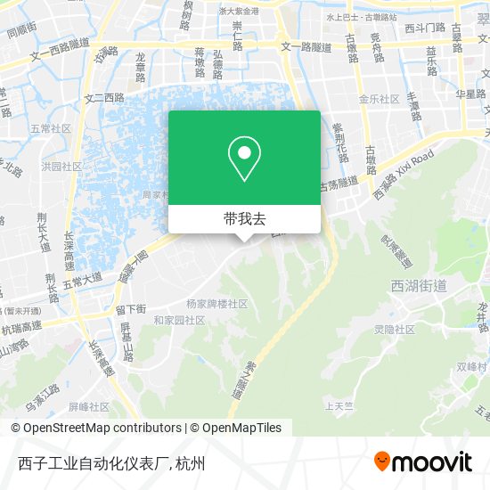 西子工业自动化仪表厂地图