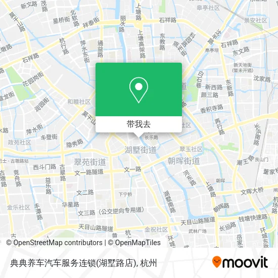 典典养车汽车服务连锁(湖墅路店)地图
