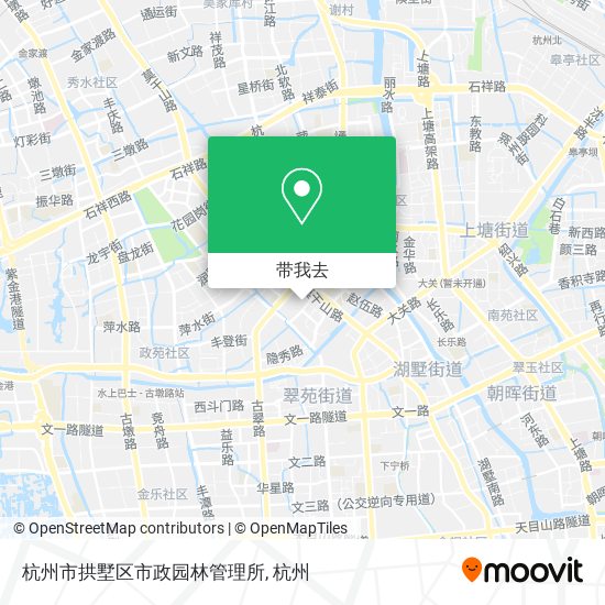 杭州市拱墅区市政园林管理所地图