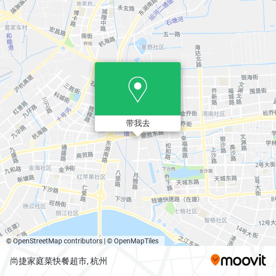 尚捷家庭菜快餐超市地图