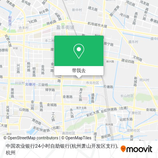 中国农业银行24小时自助银行(杭州萧山开发区支行)地图