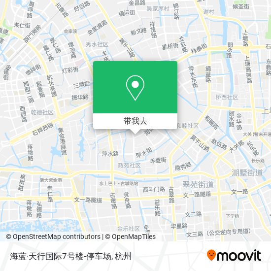 海蓝·天行国际7号楼-停车场地图