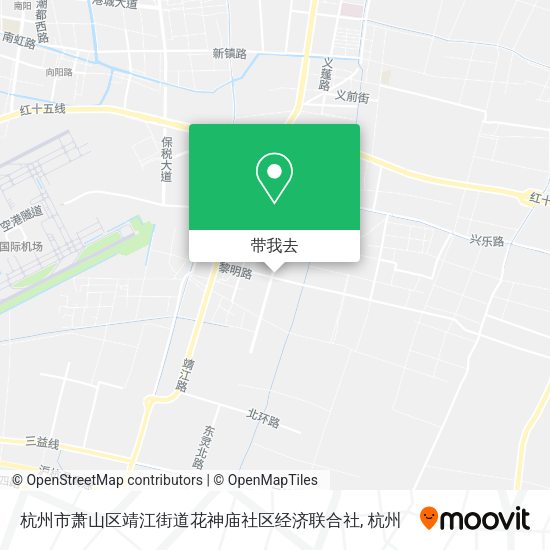 杭州市萧山区靖江街道花神庙社区经济联合社地图
