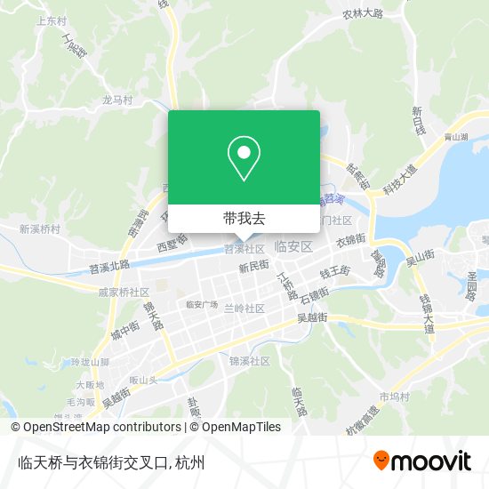 临天桥与衣锦街交叉口地图