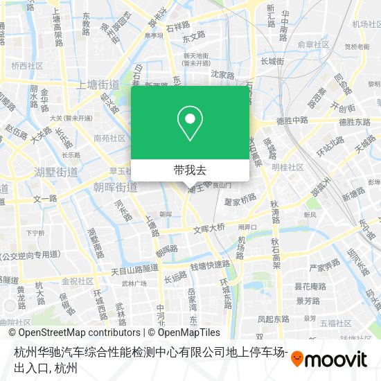 杭州华驰汽车综合性能检测中心有限公司地上停车场-出入口地图