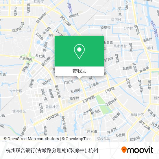杭州联合银行(古墩路分理处)(装修中)地图