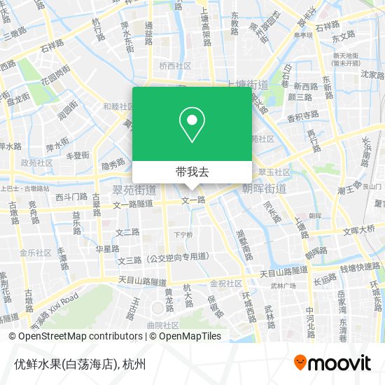 优鲜水果(白荡海店)地图