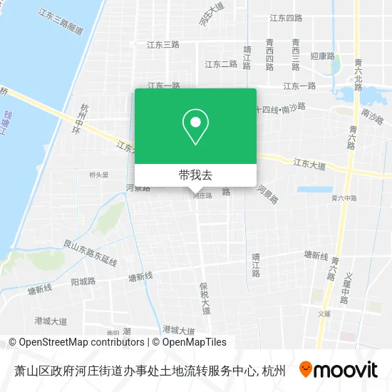萧山区政府河庄街道办事处土地流转服务中心地图