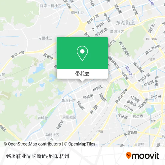 铭著鞋业品牌断码折扣地图