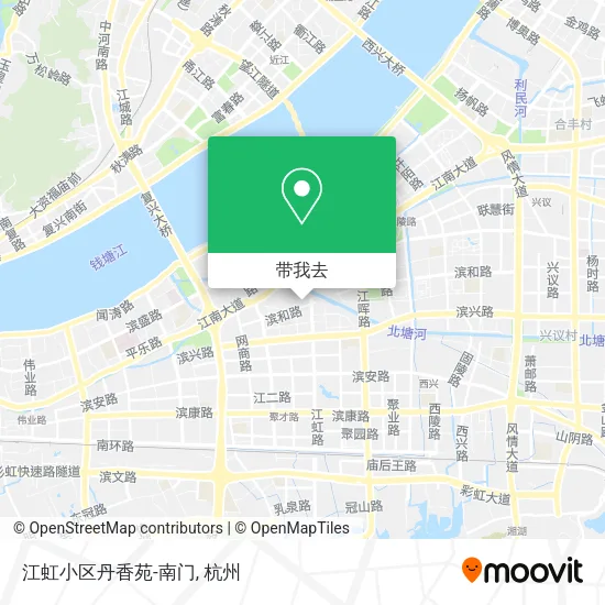 江虹小区丹香苑-南门地图