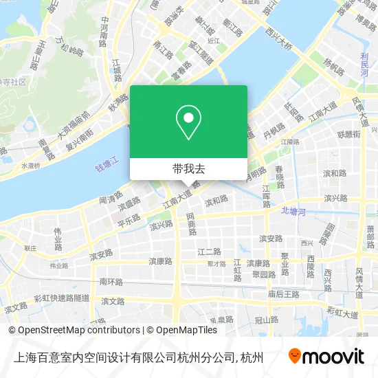 上海百意室内空间设计有限公司杭州分公司地图