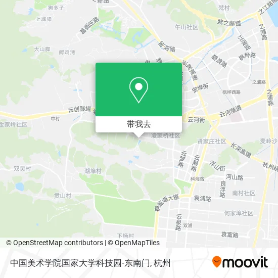 中国美术学院国家大学科技园-东南门地图