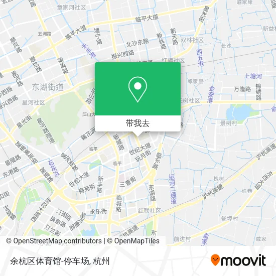 余杭区体育馆-停车场地图