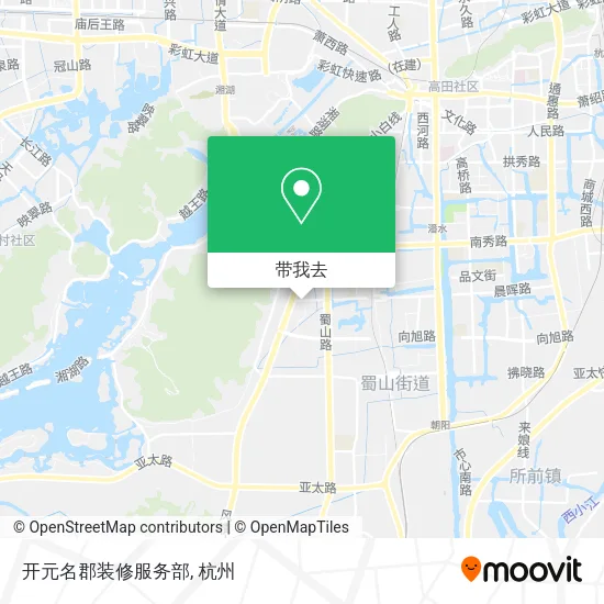 开元名郡装修服务部地图