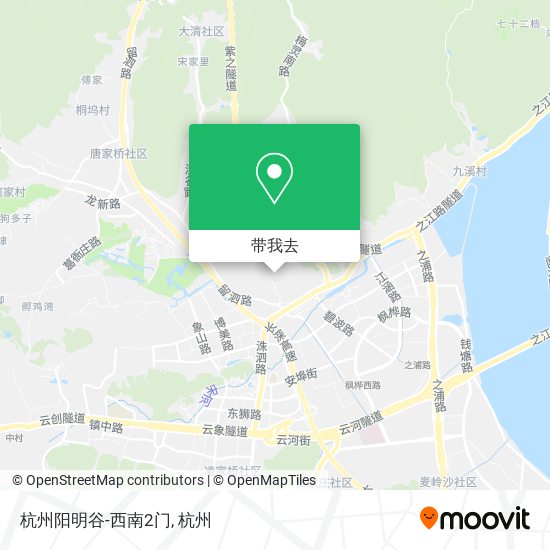 杭州阳明谷-西南2门地图