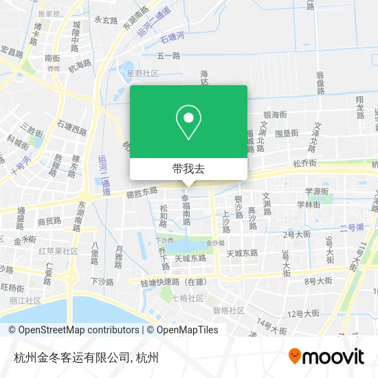 杭州金冬客运有限公司地图