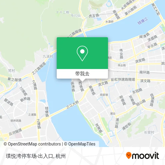 璞悦湾停车场-出入口地图