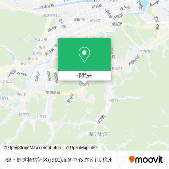 锦南街道杨岱社区(便民)服务中心-东南门地图