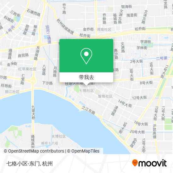 七格小区-东门地图
