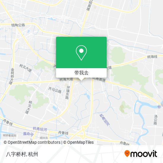 八字桥村地图