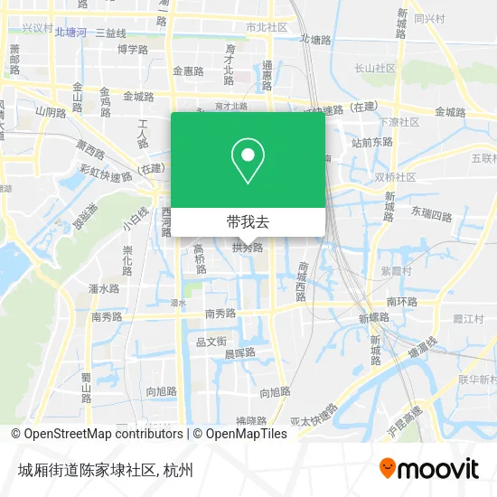 城厢街道陈家埭社区地图