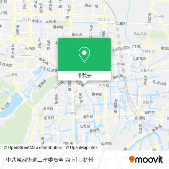 中共城厢街道工作委员会-西南门地图