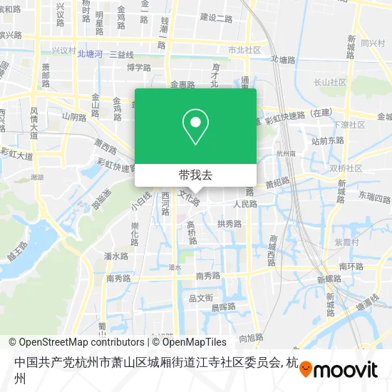 中国共产党杭州市萧山区城厢街道江寺社区委员会地图