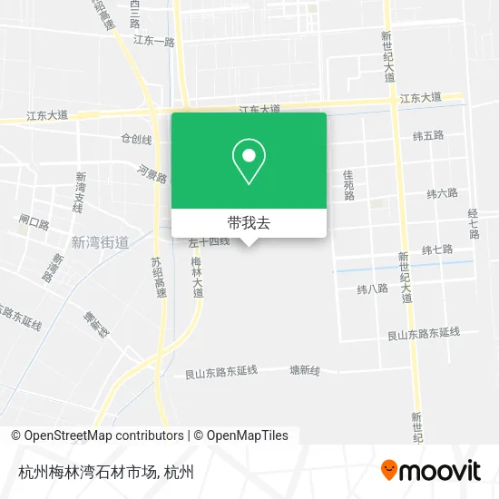 杭州梅林湾石材市场地图