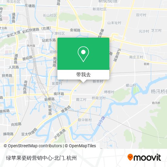 绿苹果瓷砖营销中心-北门地图