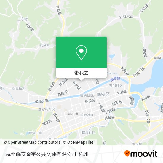杭州临安金宇公共交通有限公司地图