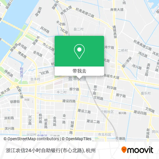 浙江农信24小时自助银行(市心北路)地图