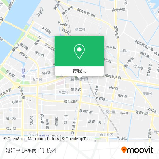 港汇中心-东南1门地图