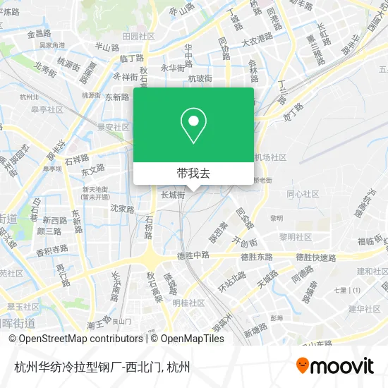 杭州华纺冷拉型钢厂-西北门地图