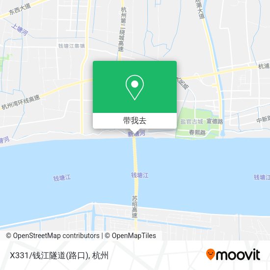 X331/钱江隧道(路口)地图