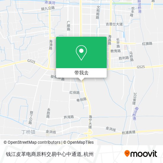 钱江皮革电商原料交易中心中通道地图