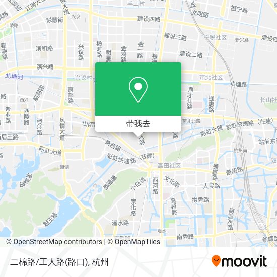 二棉路/工人路(路口)地图