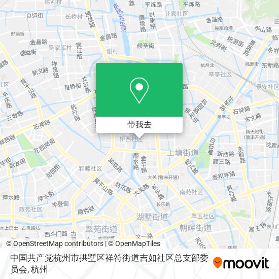 中国共产党杭州市拱墅区祥符街道吉如社区总支部委员会地图