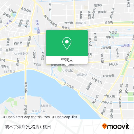 戒不了烟店(七格店)地图