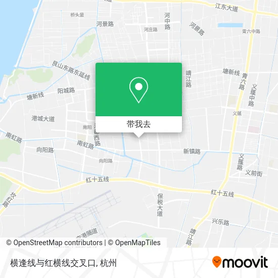 横逢线与红横线交叉口地图