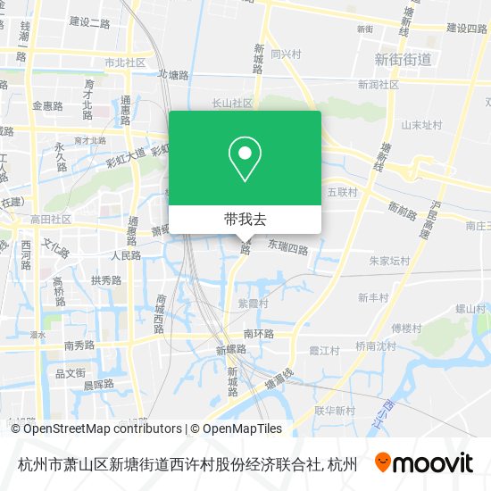 杭州市萧山区新塘街道西许村股份经济联合社地图