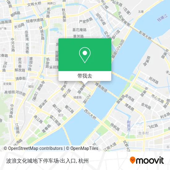 波浪文化城地下停车场-出入口地图