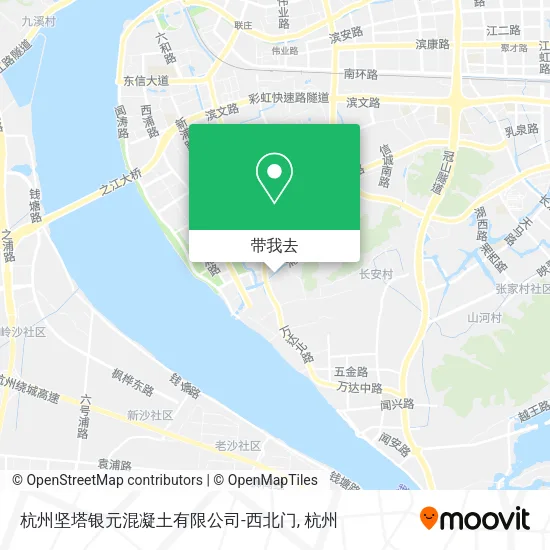 杭州坚塔银元混凝土有限公司-西北门地图